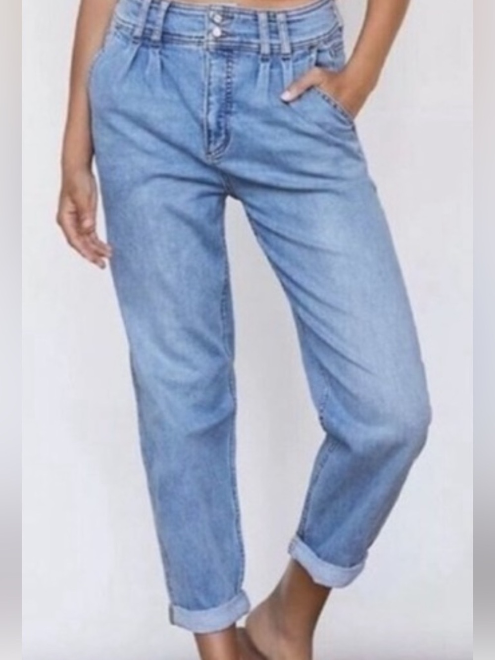 Pilcro by Anthropologie High-Rise Light Blue Jeans
